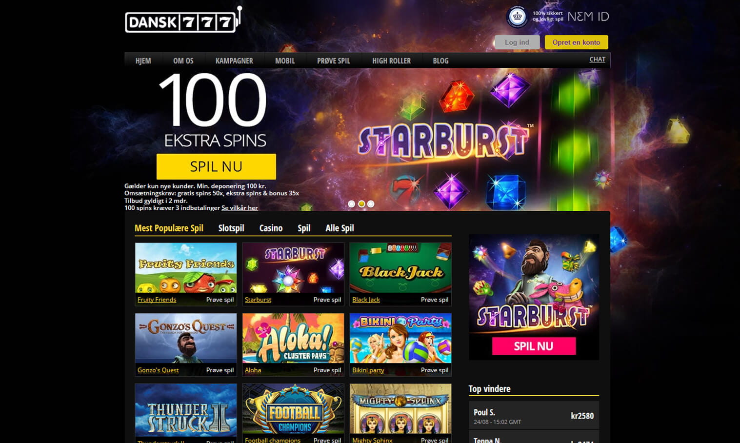 dansk777 games